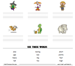 word bank worksheet template